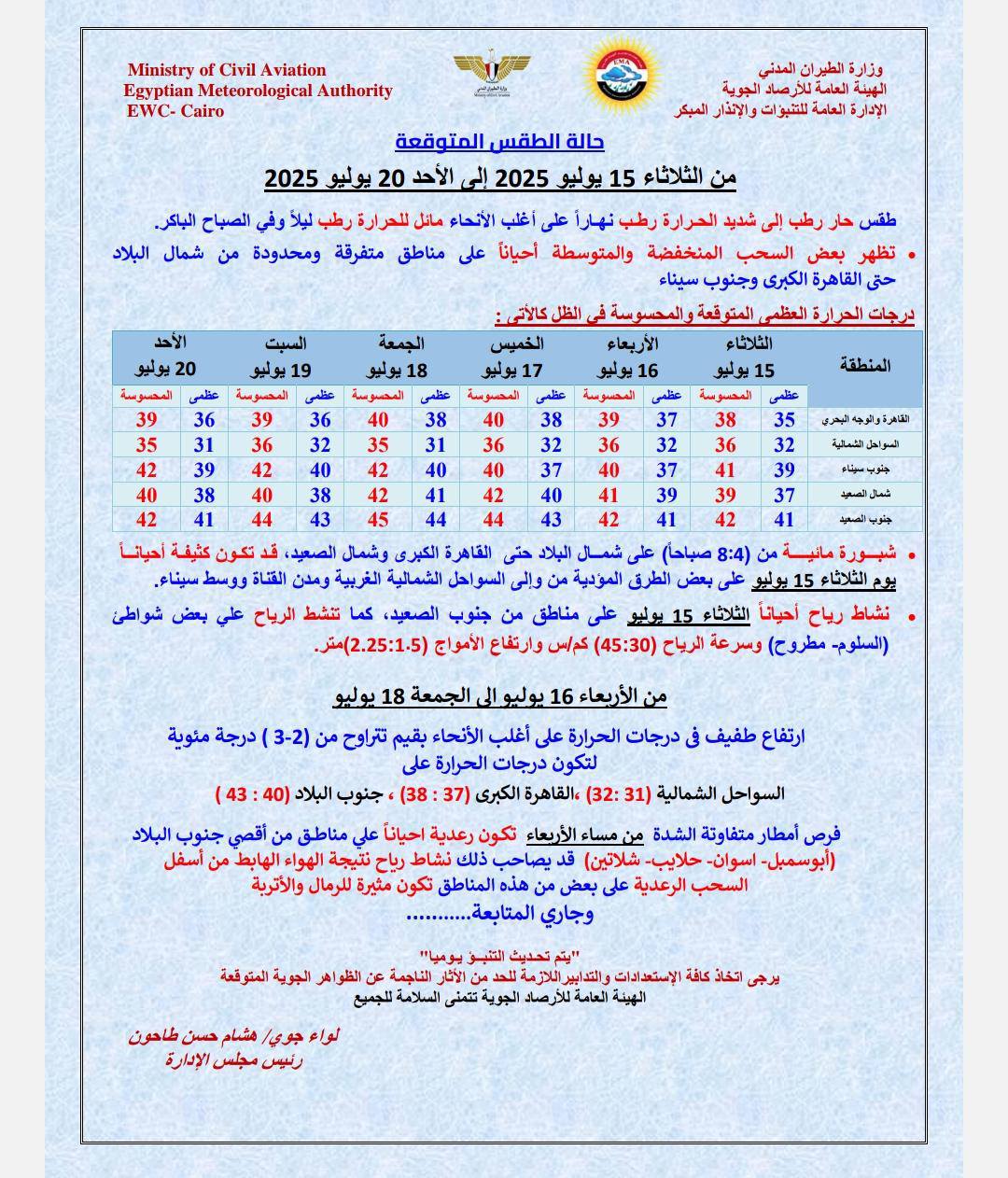 حالة الطقس