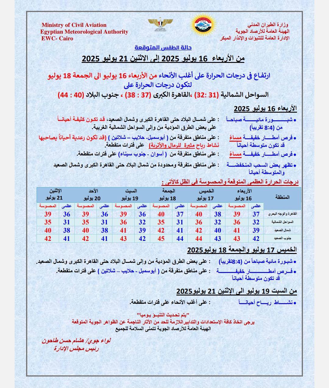 حالة الطقس غدا