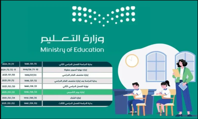 تأجيل الدراسة في السعودية 1447