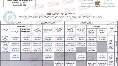 موعد امتحان الجهوي اولى باك 2025.. احفظ التواريخ ولا تضع الفرصة