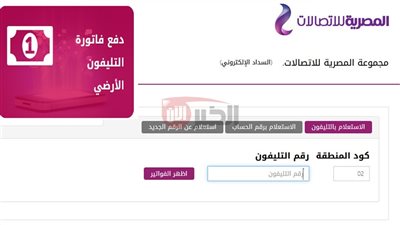  رابط الاستعلام فاتورة التليفون الأرضي أون لاين وطريقة سدادها بطرق سهلة وآمنة