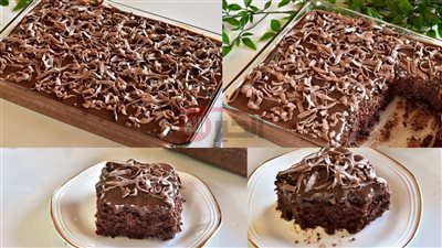 طريقة عمل كيكة الشوكولاتة سهلة وهشة وطعمها لا يقاوم واقتصاديه جدا