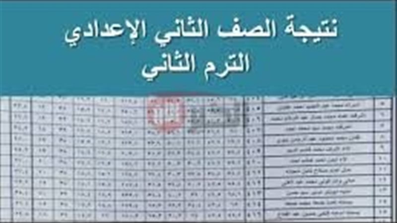 نتيجة الصف الثاني