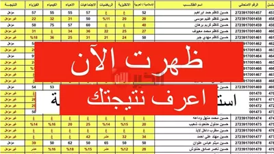 موعد إعلان نتيجة الصف السادس الابتدائي برقم الجلوس 2025 في جميع المحافظات