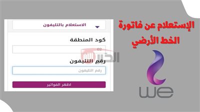 الاستعلام فاتورة التليفون الأرضي 2025 بالرقم القومي عبر billing.te.eg وطرق الدفع