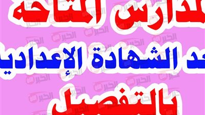 افضل مدارس بعد الاعدادية بدائل الثانوية العامة 2025 (بنين - بنات)