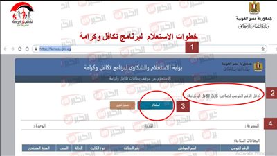مُتاح الآن.. رابط استعلام تكافل وكرامة 2025 بالرقم القومي وشروط تلقي الدعم