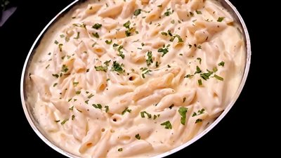 طريقة عمل مكرونة وايت صوص بأسهل الخطوات ومكونات متوفرة في كل بيت