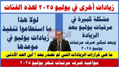 رسمياً.. موعد صرف مرتبات شهر يوليو 2025 لجميع العاملين بالدولة وأماكن الصرف