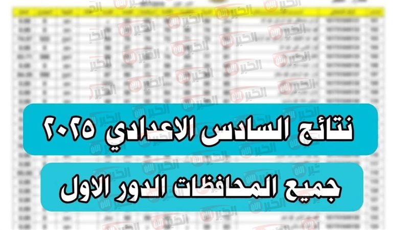 نتائج السادس الاعدادي
