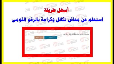 بضغطة زر.. استعلام بالرقم القومي تكافل وكرامة 2025 عبر موقع وزارة التضامن